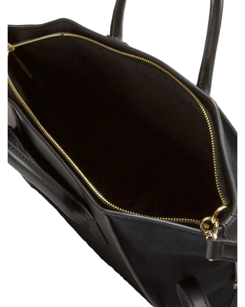 Michael Kors Women's Satchel Black Leather Satchel-bags Black