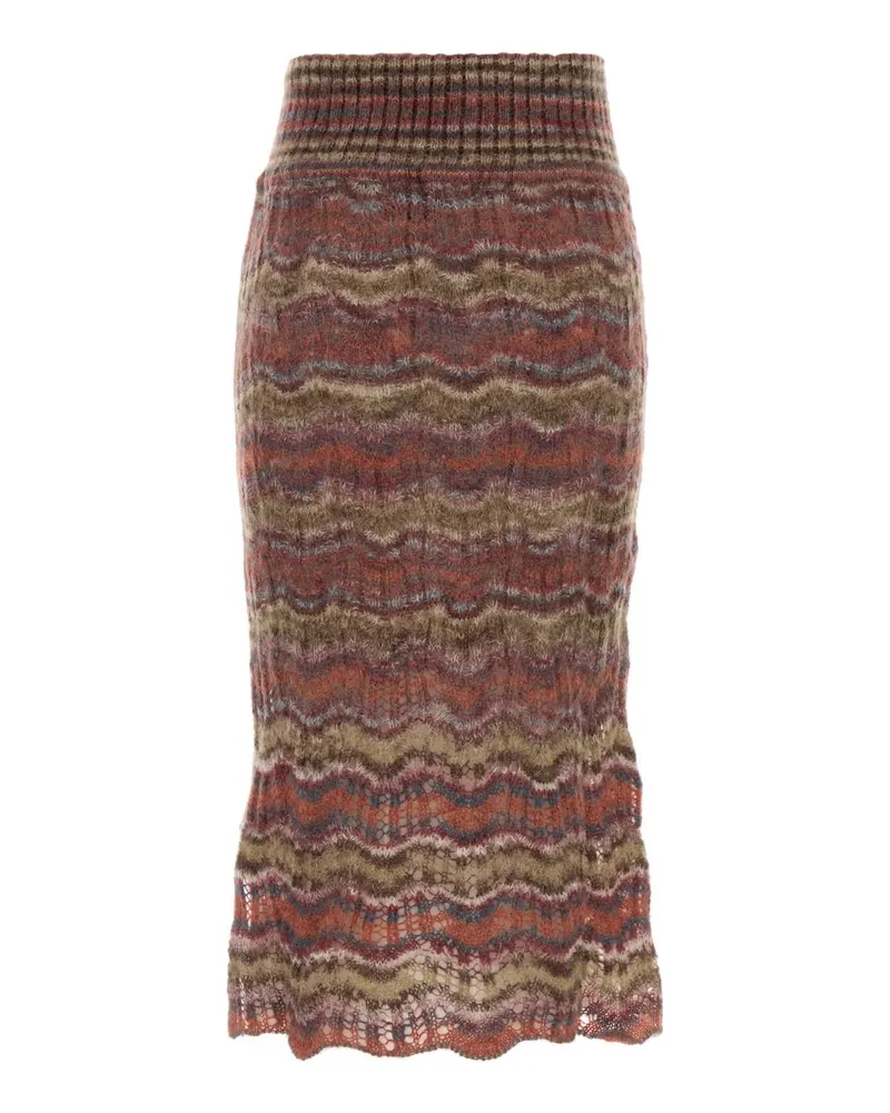 Vivienne Westwood Women's Multicolor Mohair Blend Flora Skirt Aw26multi Exterior: Alpaca Nylon Pantaloni Trousers Multicolor