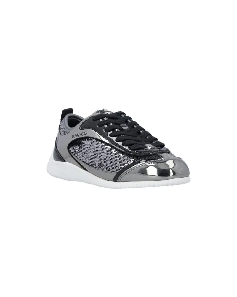 Pinko Reby 10 Sneaker — Pewter Pewter
