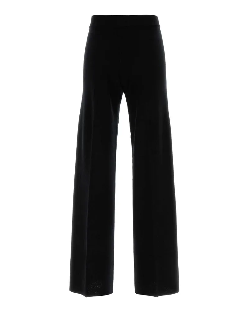 Blumarine Virgin Wool Trousers — Black Black
