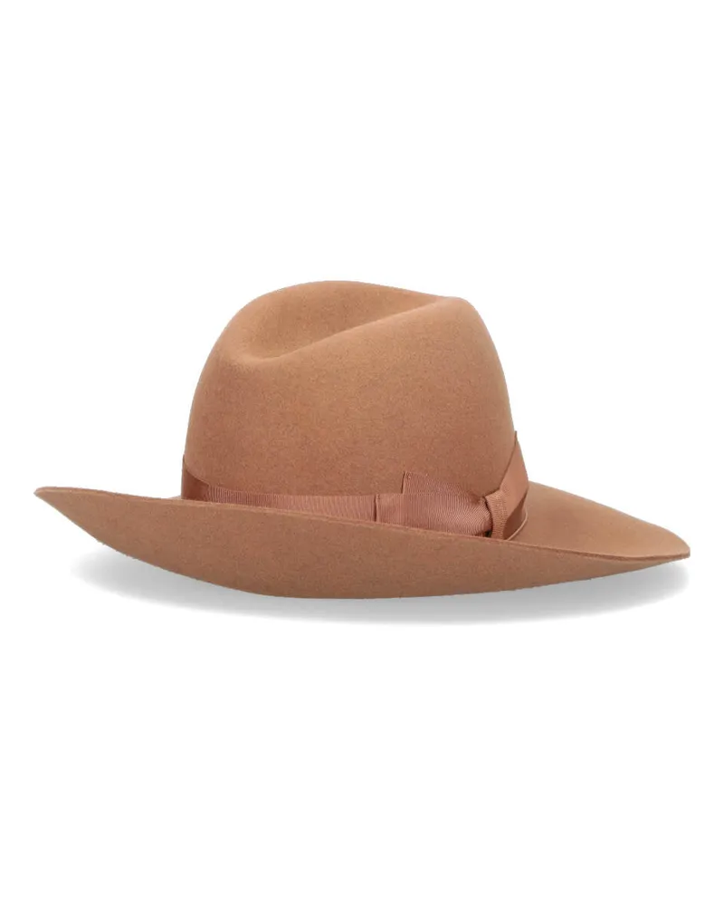 Borsalino Women's Hats Brown Fur Felt Camel
