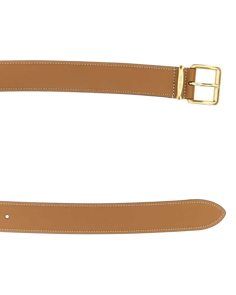 Miu Miu Women's Caramel Leather Belt Vitello Cinture Caramel