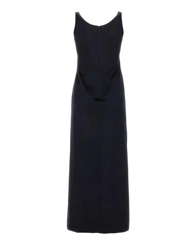 Fendi Women's Midnight Blue Satin Dress Darknavy Abiti Navy