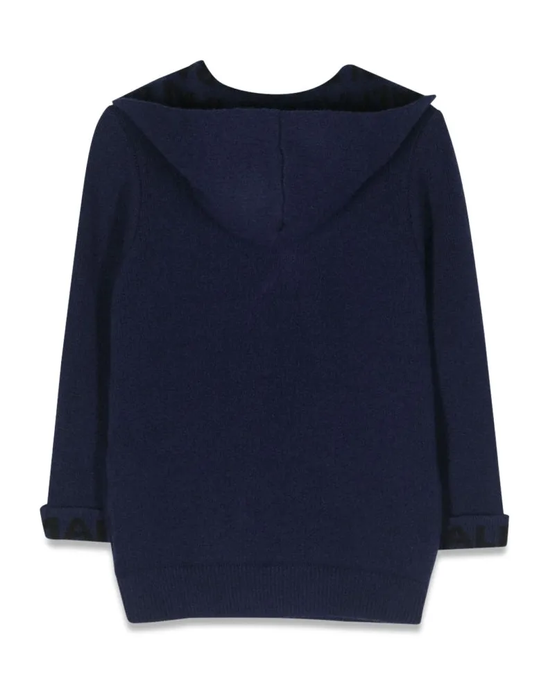 Balmain Virgin Wool Blend Coat — Black Black