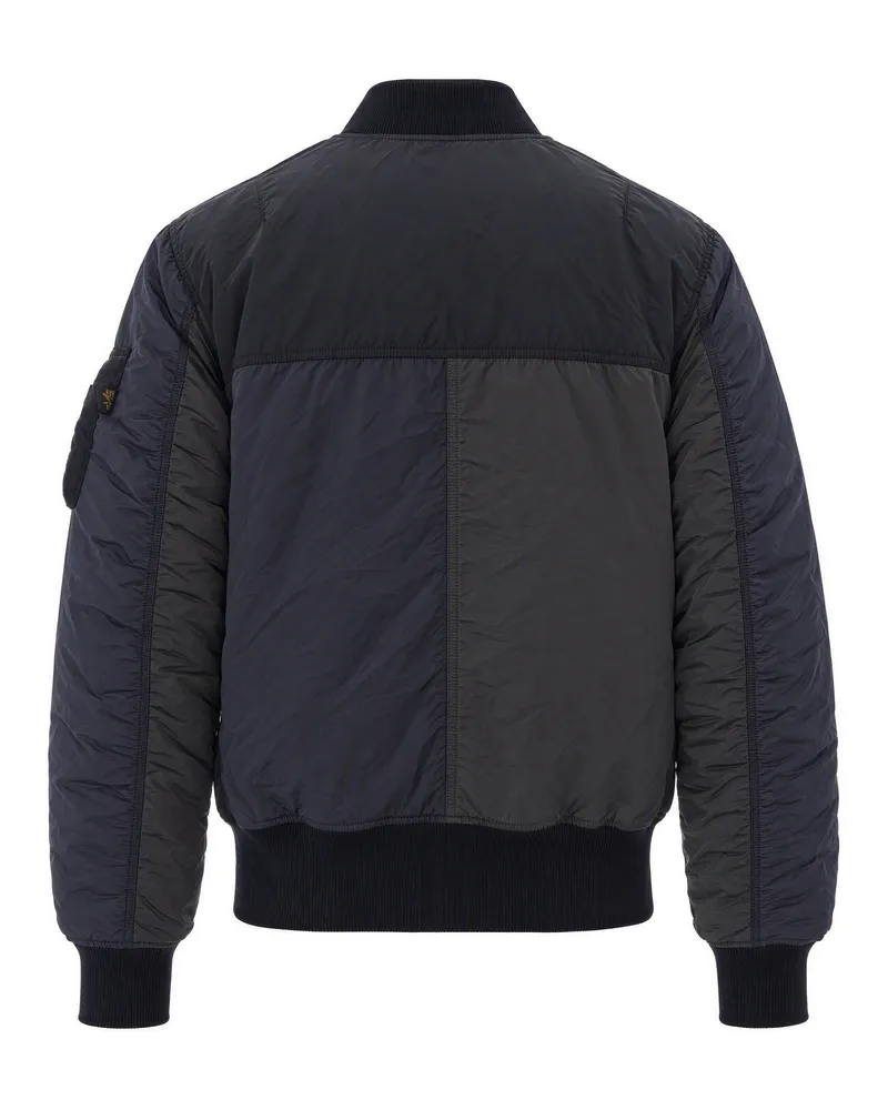 Alpha Industries Nylon Bomber Jacket — Black Black