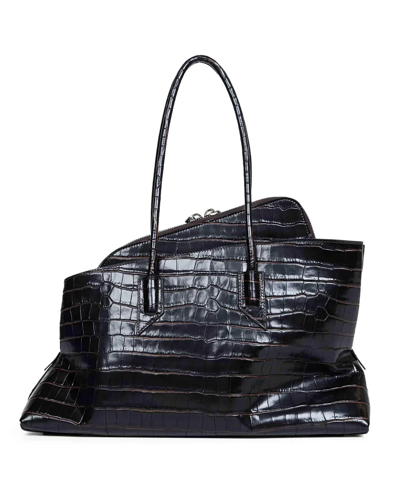 ATTICO La Passeggiata Top Handle Bag — Brown Brown