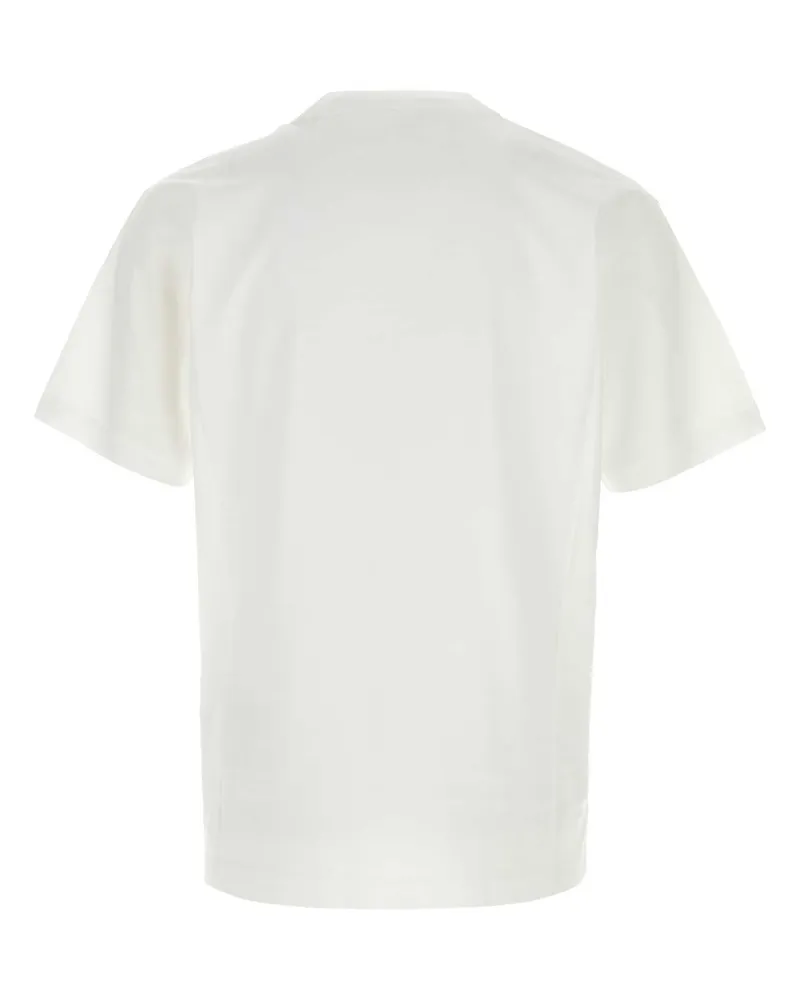 Prada Men's White Cotton T-Shirt Bianco Exterior Exterior: T-shirts And Polos White
