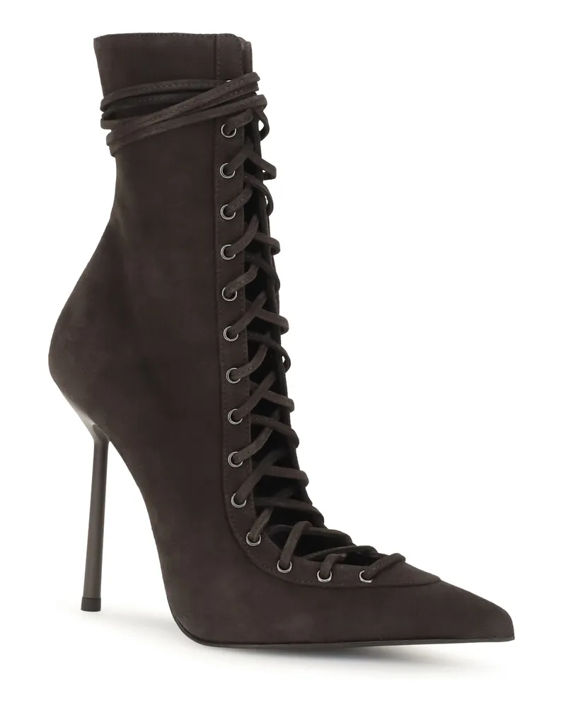 Le Silla Women's Colette Ankle Boots Sacher Calf Leather Bos Taurus Black