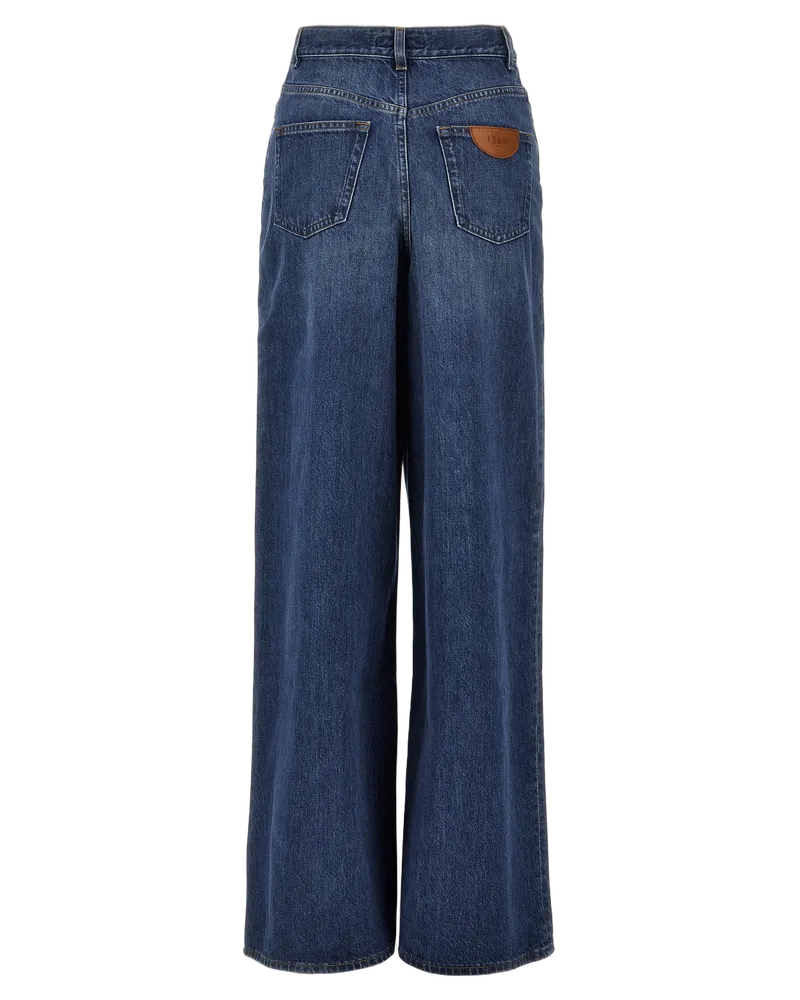 Chloé Women's Blue Cotton Jeans Denim Clothing Blue