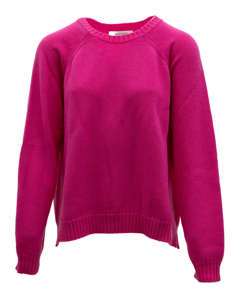 Valentino Garavani Women Knit Sweater Fuchsia Pink Clothing Pink