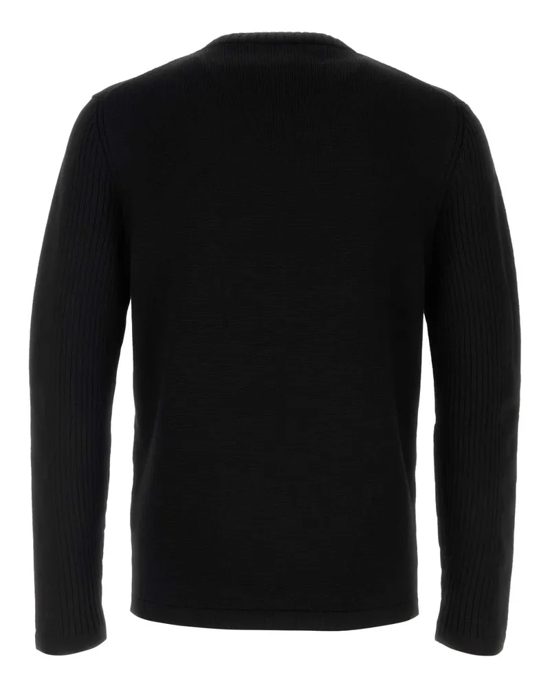 Prada Men's Black Wool Sweater Nero Exterior: Virgin Maglieria Black