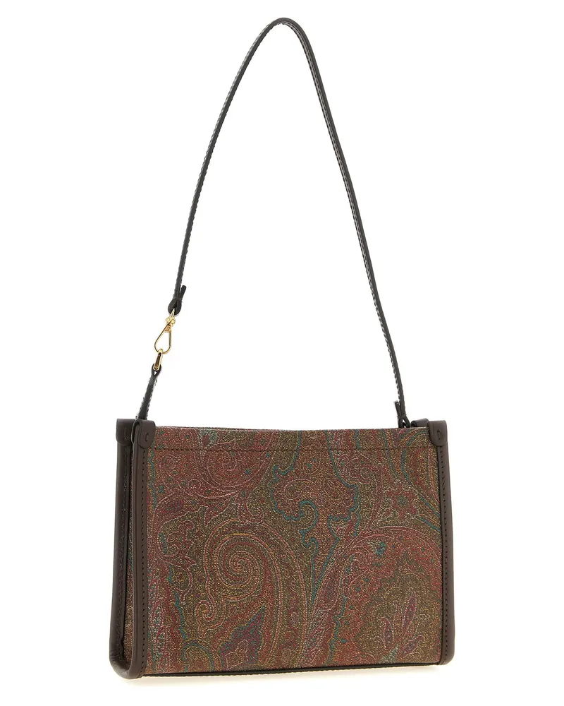 Etro Arnica Jacquard Clutch — Brown Brown