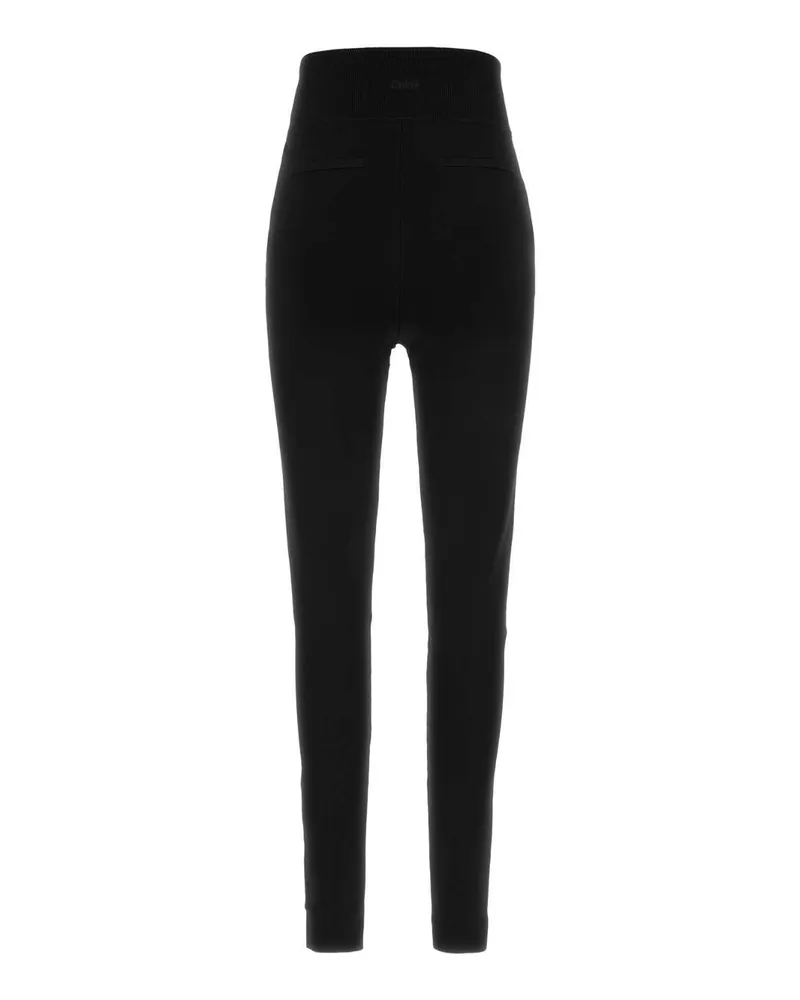 Chloé Viscose Blend Leggings — Black Black