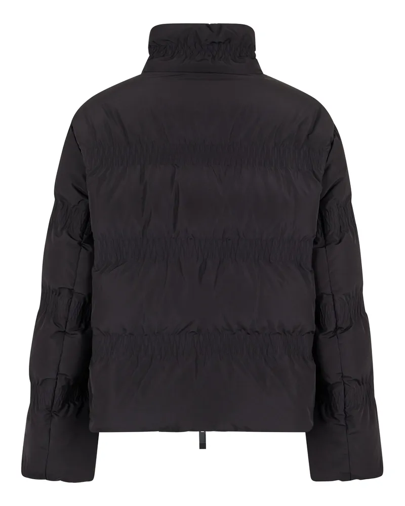 Moncler Women's Short Ruffled Down Jacket Ravignan Black Polyester Puffer Black