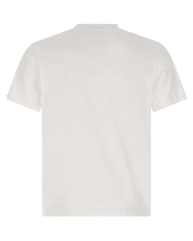 AMI Paris Embroidered Logo T-shirt — white White