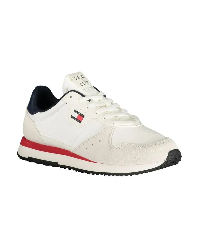 Tommy Hilfiger Lace-up Leather Sneaker — White White
