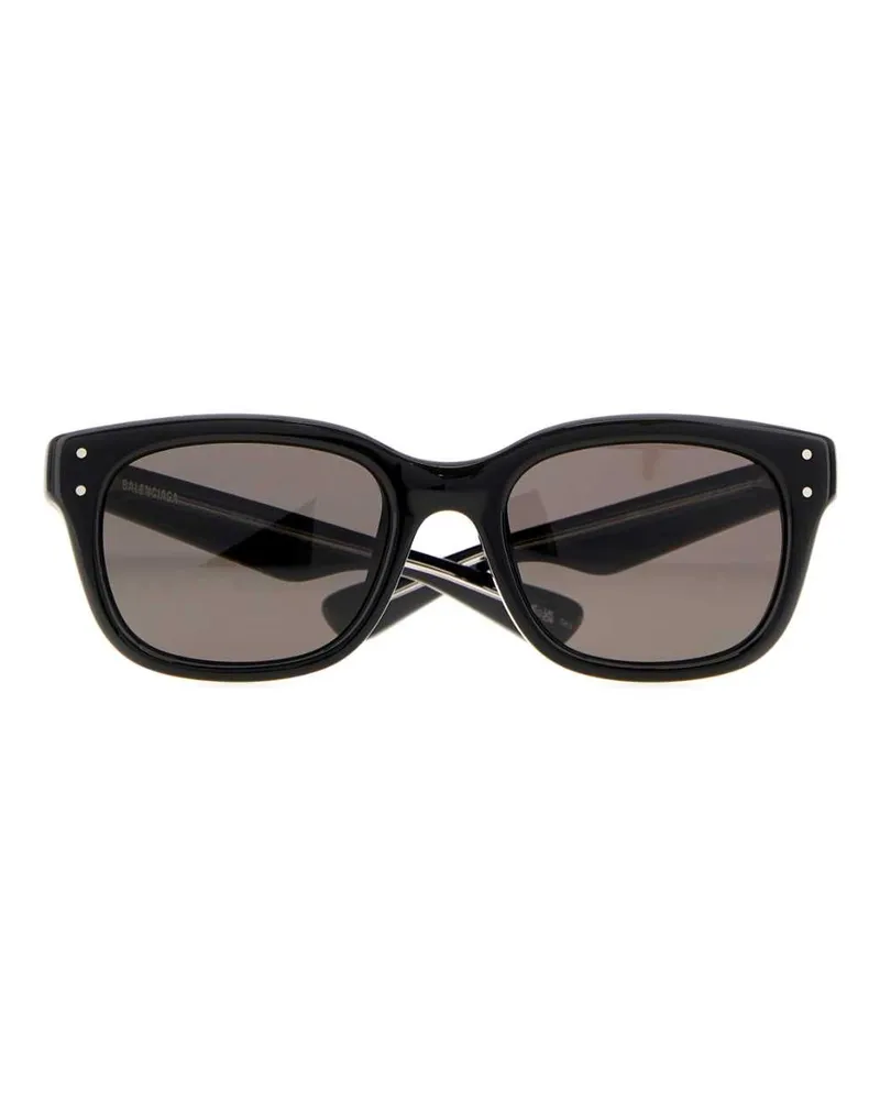 Balenciaga 870672T0039 Acetate Square-Frame Sunglasses — Black Black