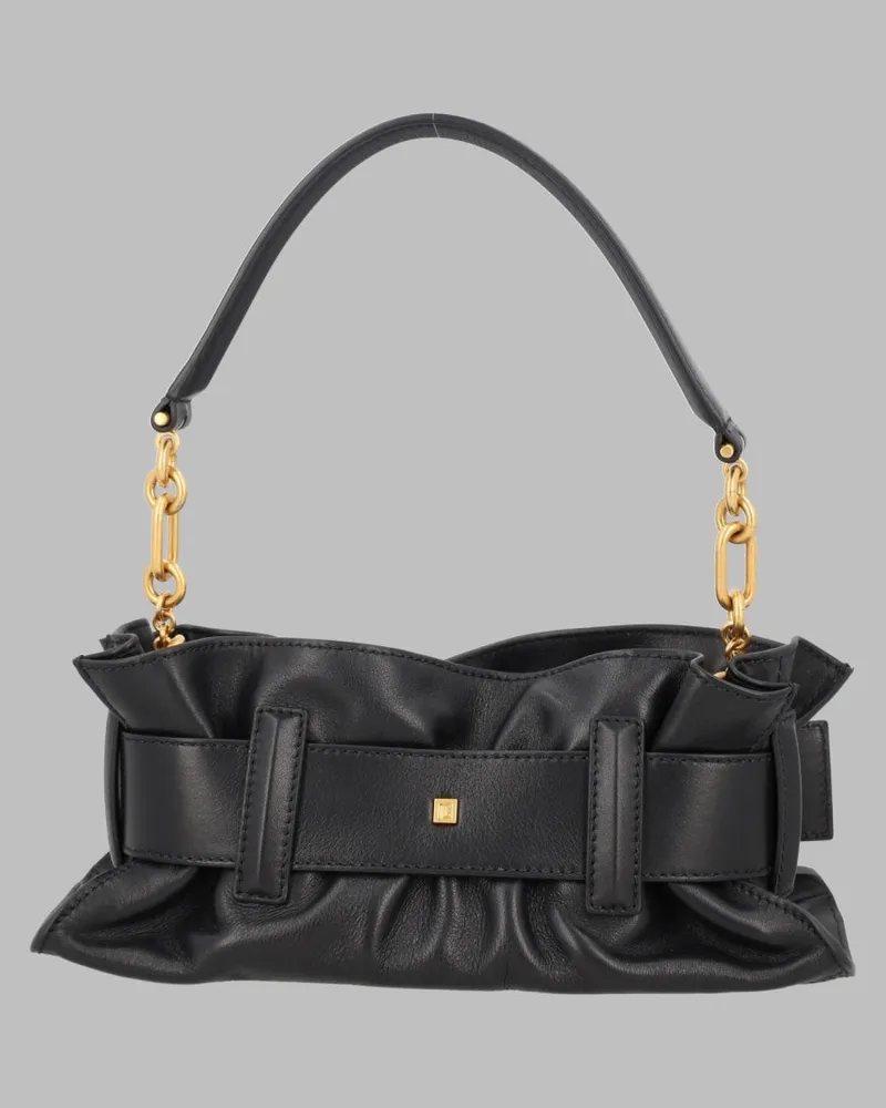 Balmain Women's Shoulder Bag Anthem Mini Black Leather Black