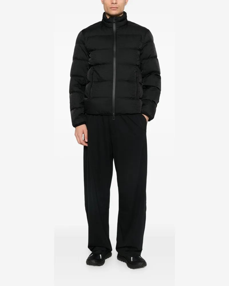 Emporio Armani Nylon Down Down Jacket — Black Black