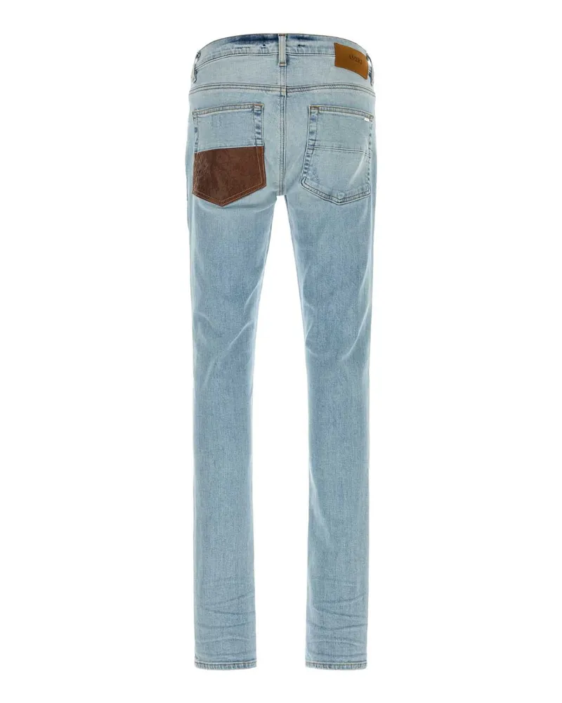 Amiri Men's Stretch Denim Jeans Agedindigo Blue