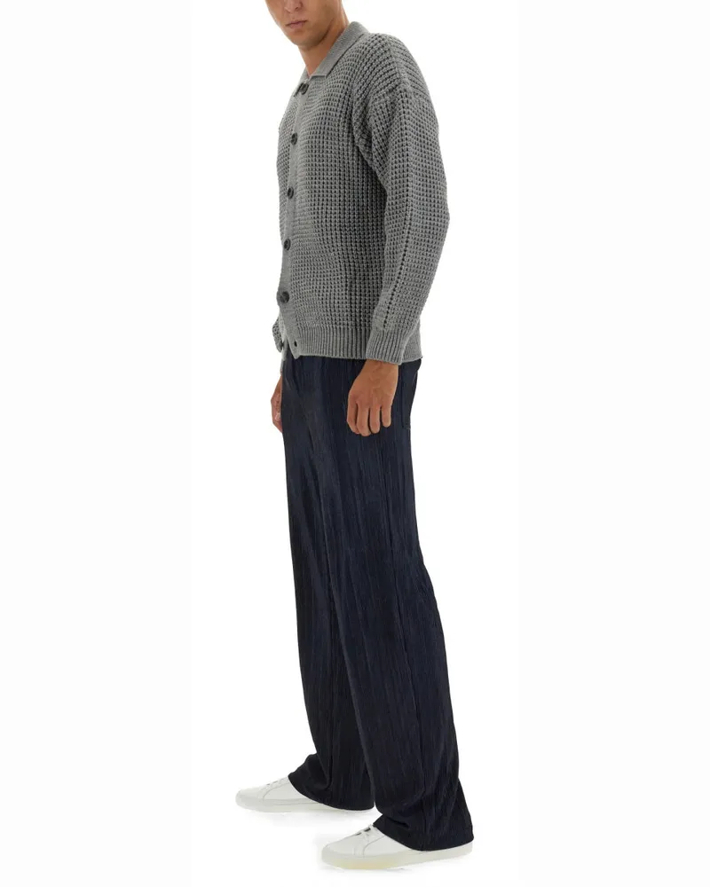 Family First Wool-Blend Cardigan — Grey Grey