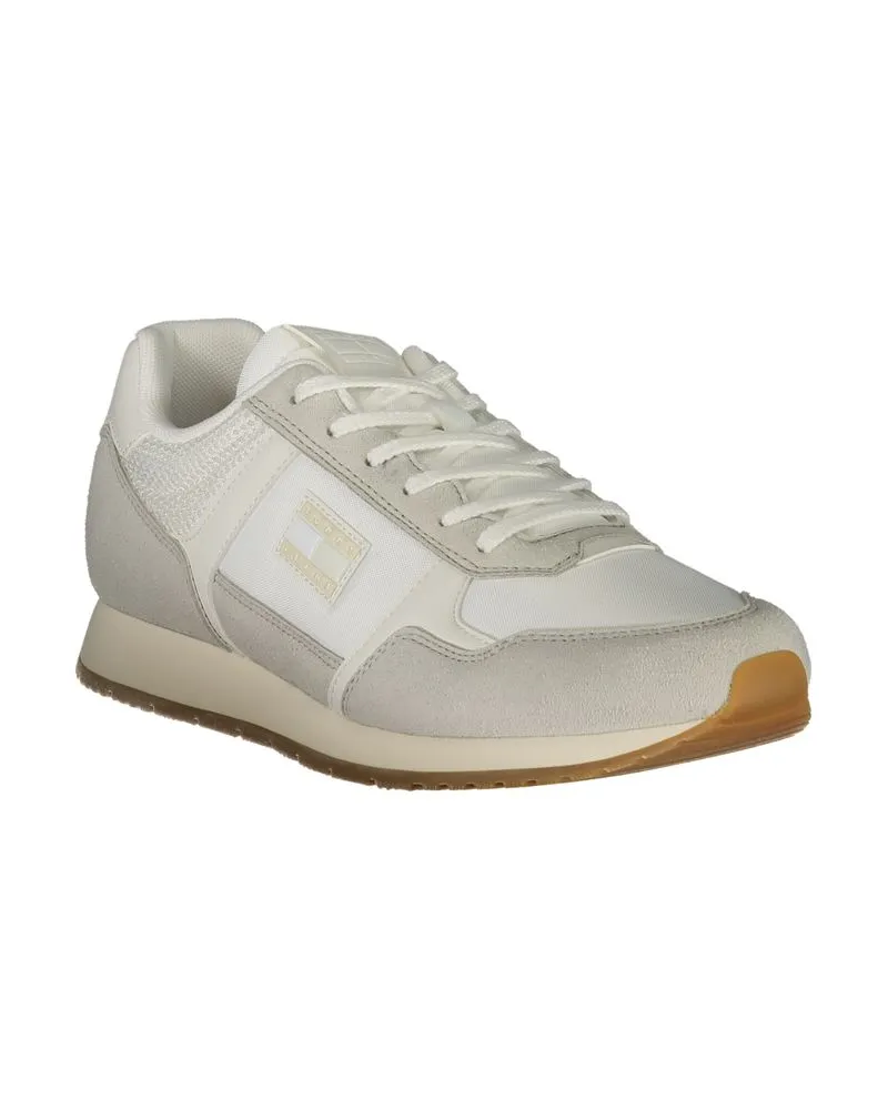 Tommy Hilfiger Polyurethane Lace-Up Sneaker — White White