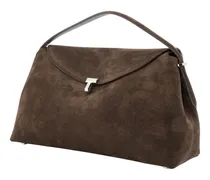 Women's Top Handle Bag Brown Calfskin