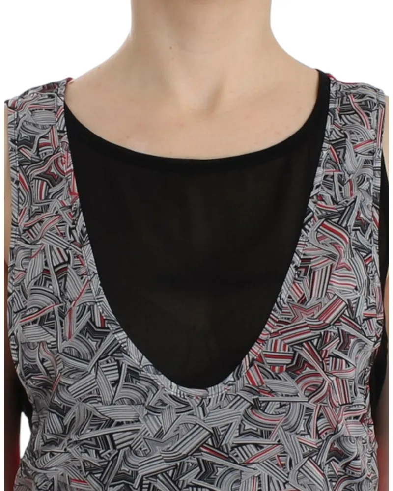 CoSTUME NATIONAL Women's Black Sleeveless Top Polyester Black