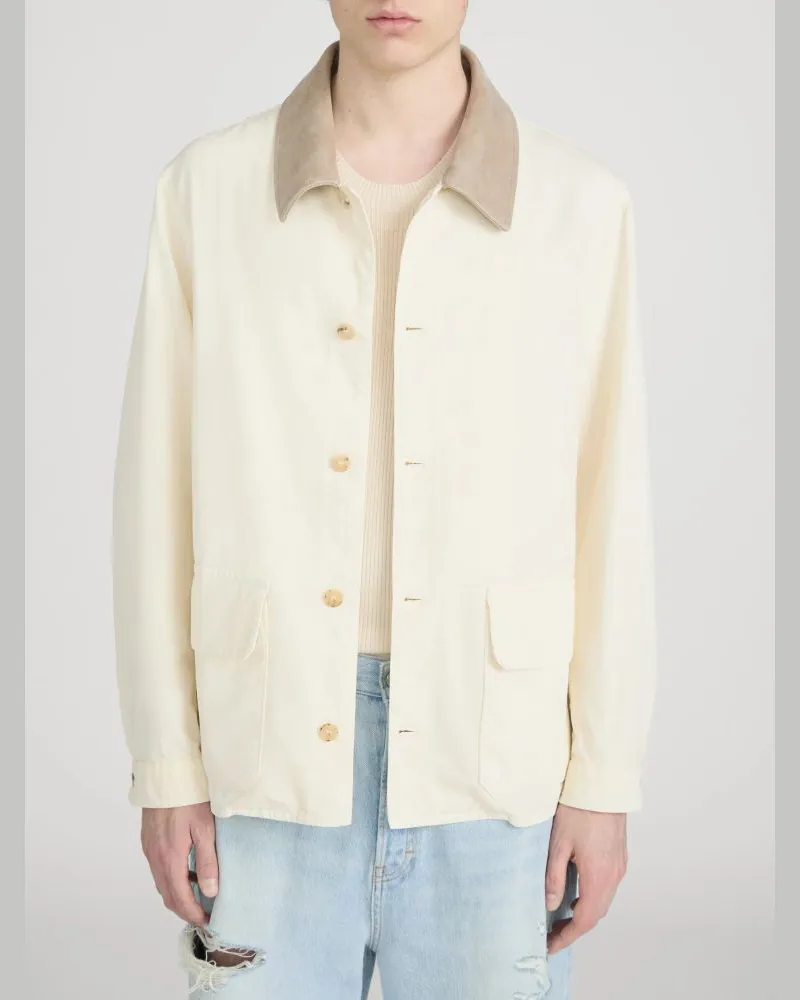 Frame Denim Offw Jacket — Cream Cream