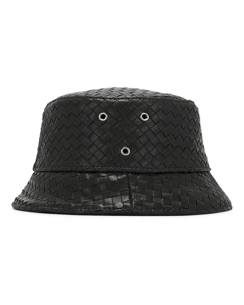 Bottega Veneta Women Intrecciato Nappa Bucket Hat Black Accessories > Beanies Black