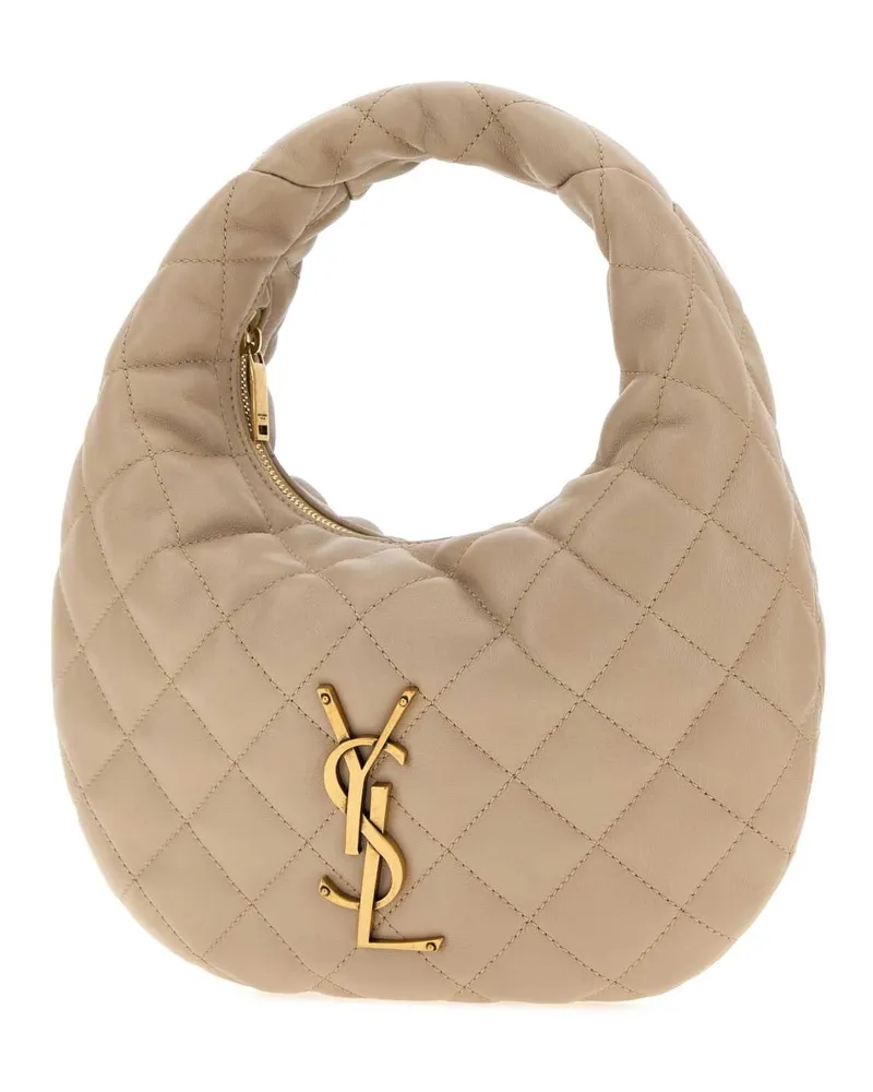 Saint Laurent Women's Icare Shoulder Bag Beige Lamb Beige