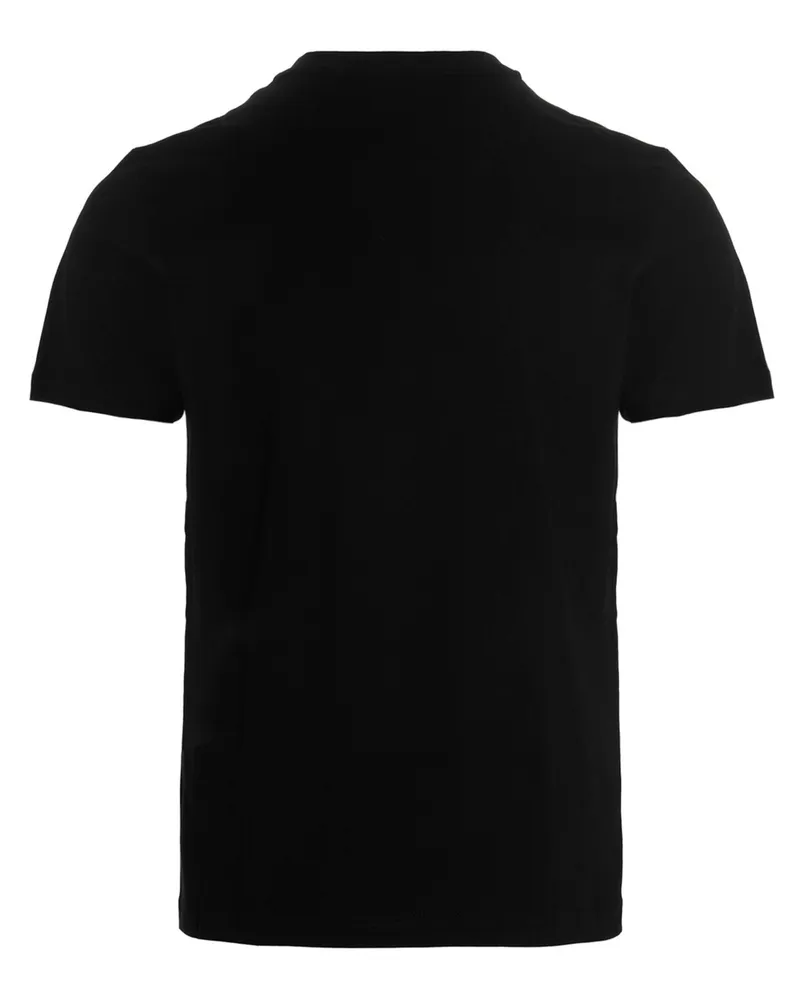 Diesel Logo-Embroidered Cotton Jersey T-Shirt — Black Black