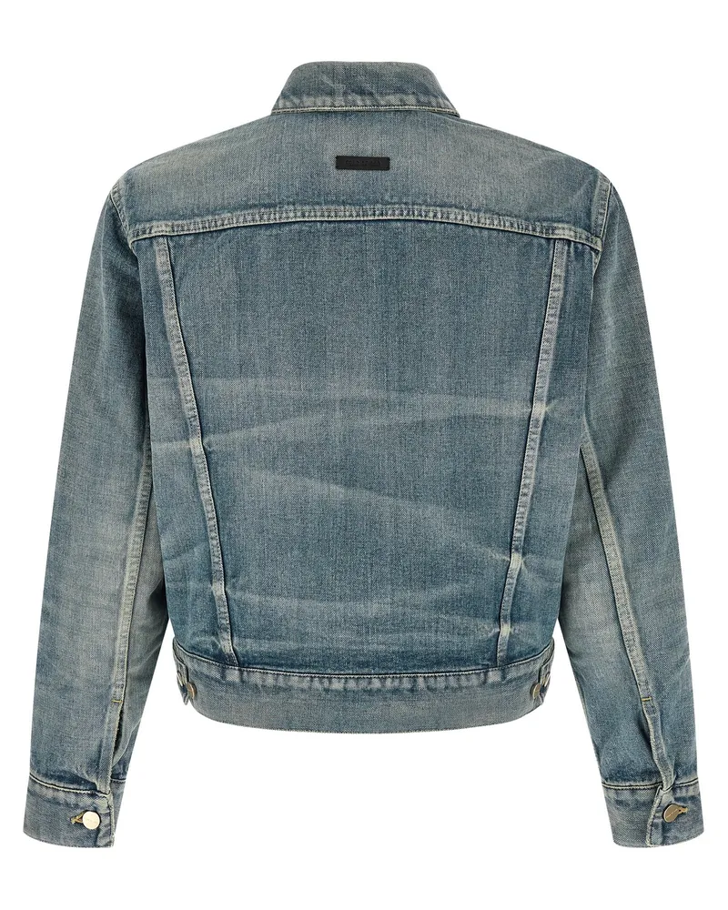 Fear of God Men's Blue Cotton Denim Jacket Clothing Blue
