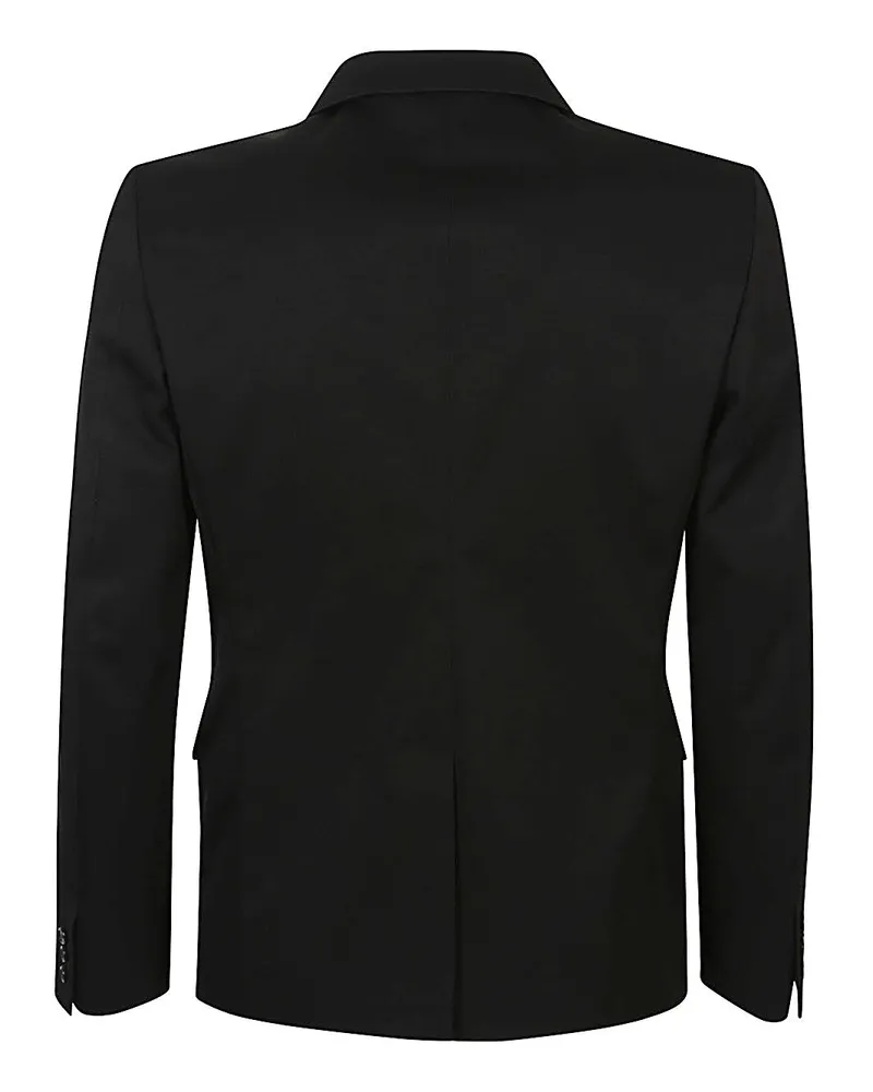 Comme des Garçons Single-Breasted Oversized Blazer — Black Black