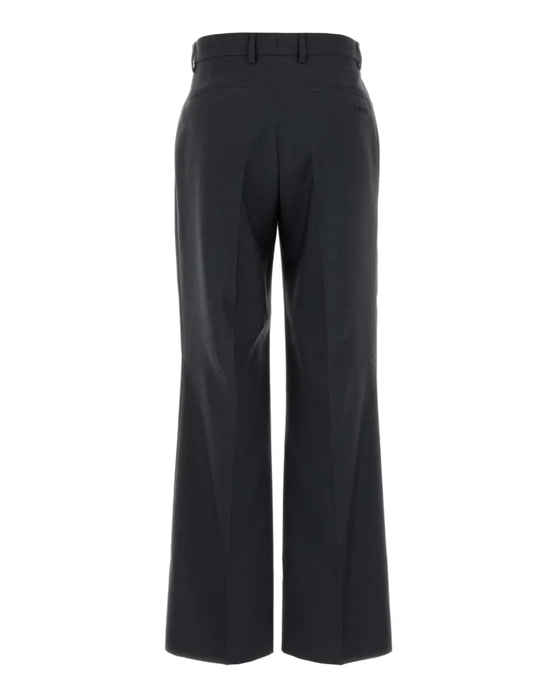 Gucci Women's Wool Trousers Gray Gray