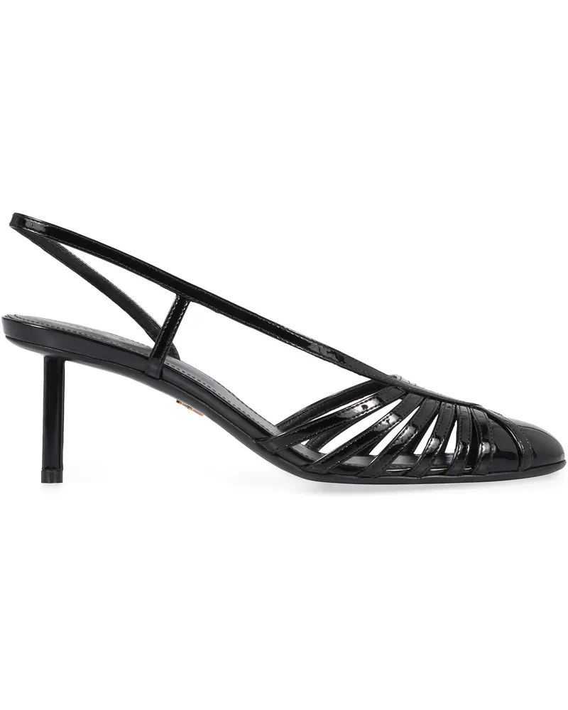 Ferragamo Women's Patent Leather Pumps Black Lamb Black