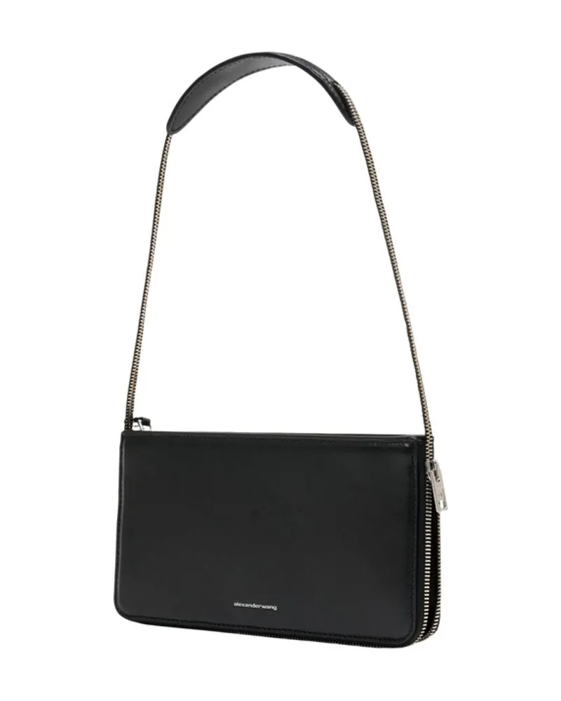 Alexander Wang Women's Siren Shoulder Bag -  Leather Black Cowhide Shoulder-Hobo-Bags Black