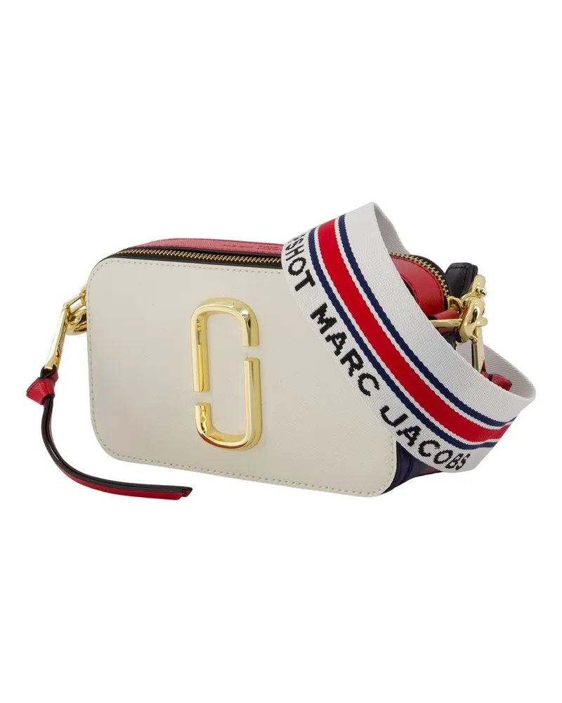 Marc Jacobs Women's The Snapshot Crossbody -  Leather White Cowhide Bags Crossbodies White