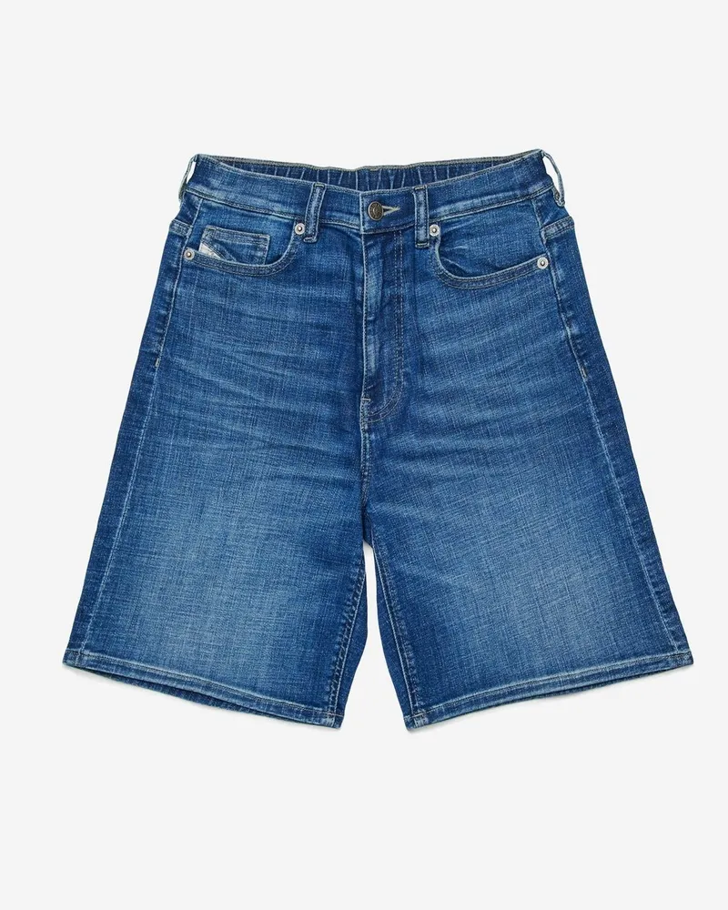 Diesel Boys' Stretch Cotton Shorts Denim Blue