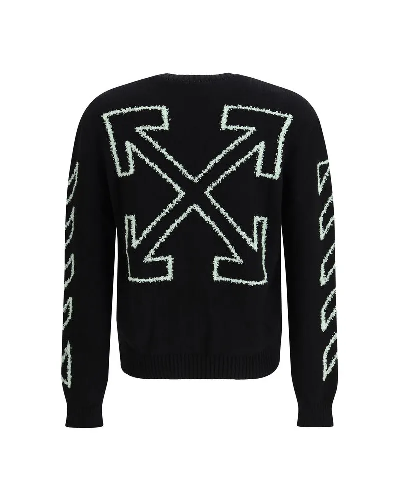 OFF-WHITE Men Black Cotton Sweatshirt Clothing Black