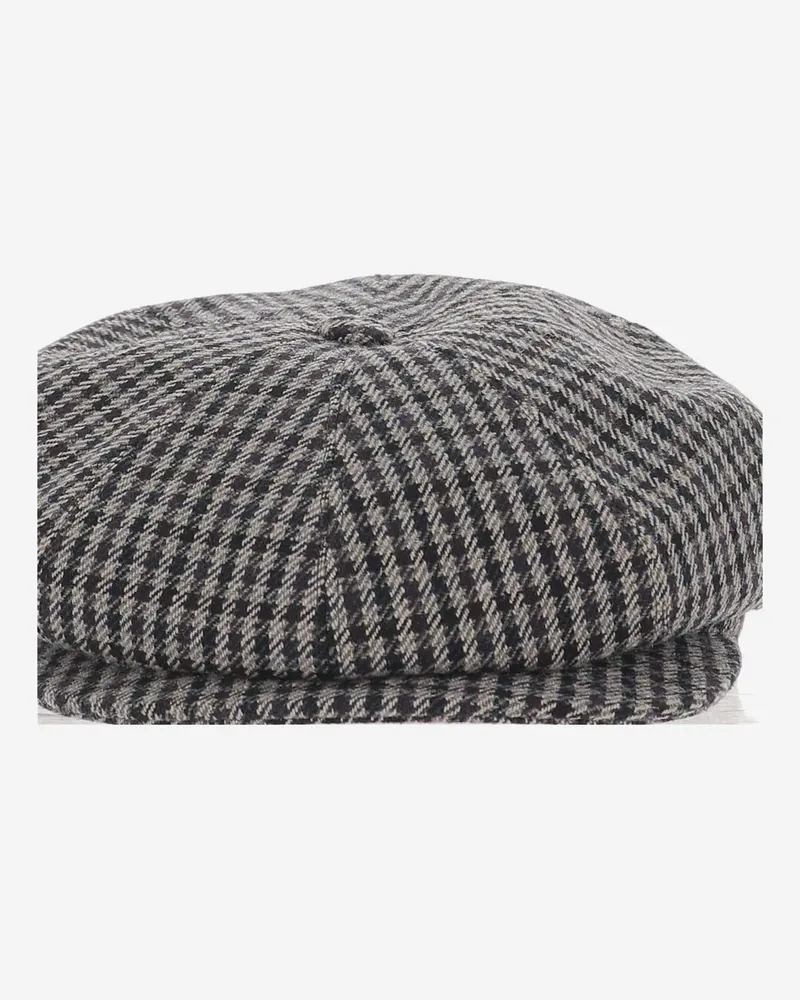 Tagliatore Men's Hat Wool-Blend Grey Gray