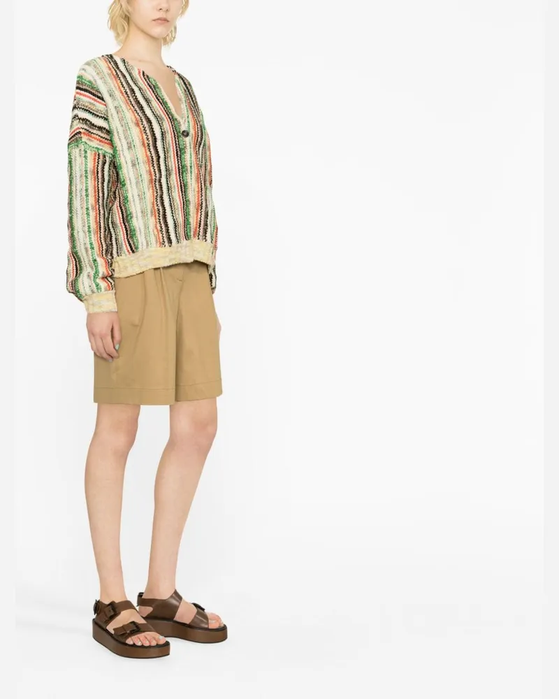 VITELLI Striped Knit Cardigan — Multicolor Multicolor