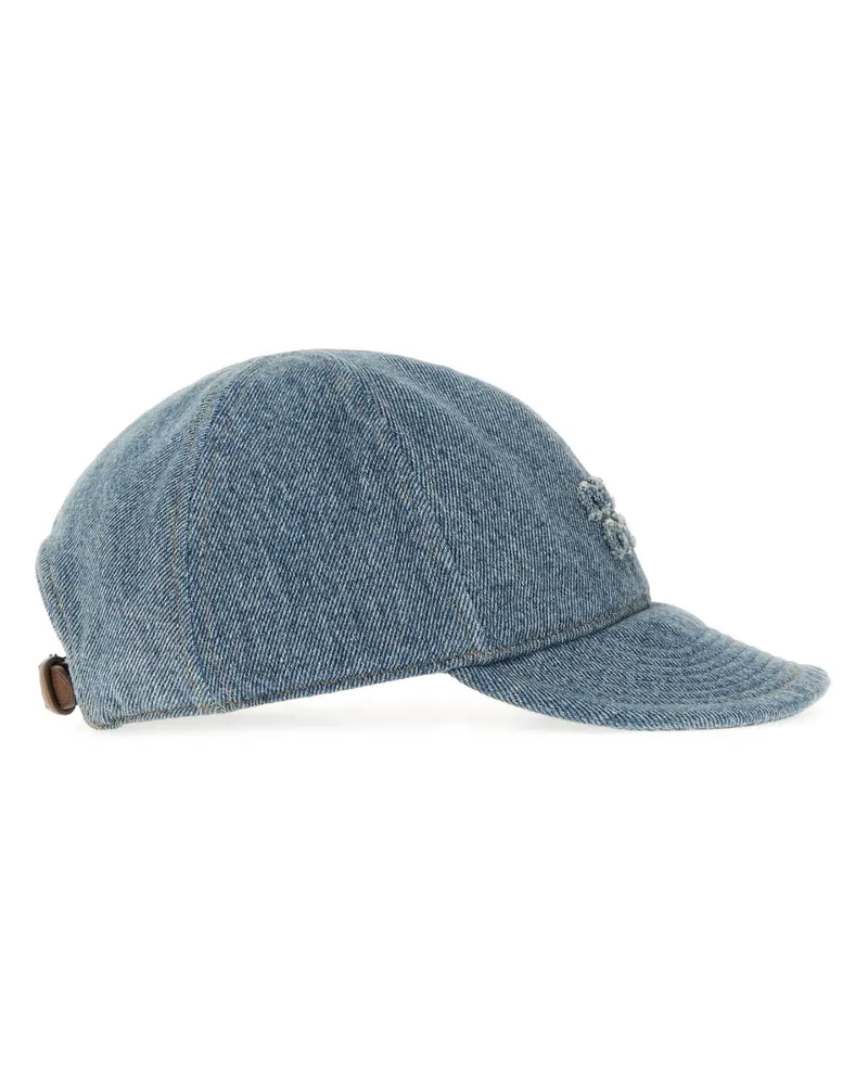 Miu Miu Hat Denim Baseball Cap — Blue Blue
