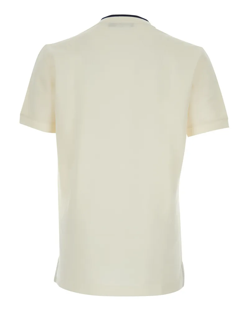 Dolce & Gabbana Men's T-Shirt Crew Neck White Polyester T-Shirts And Polos White