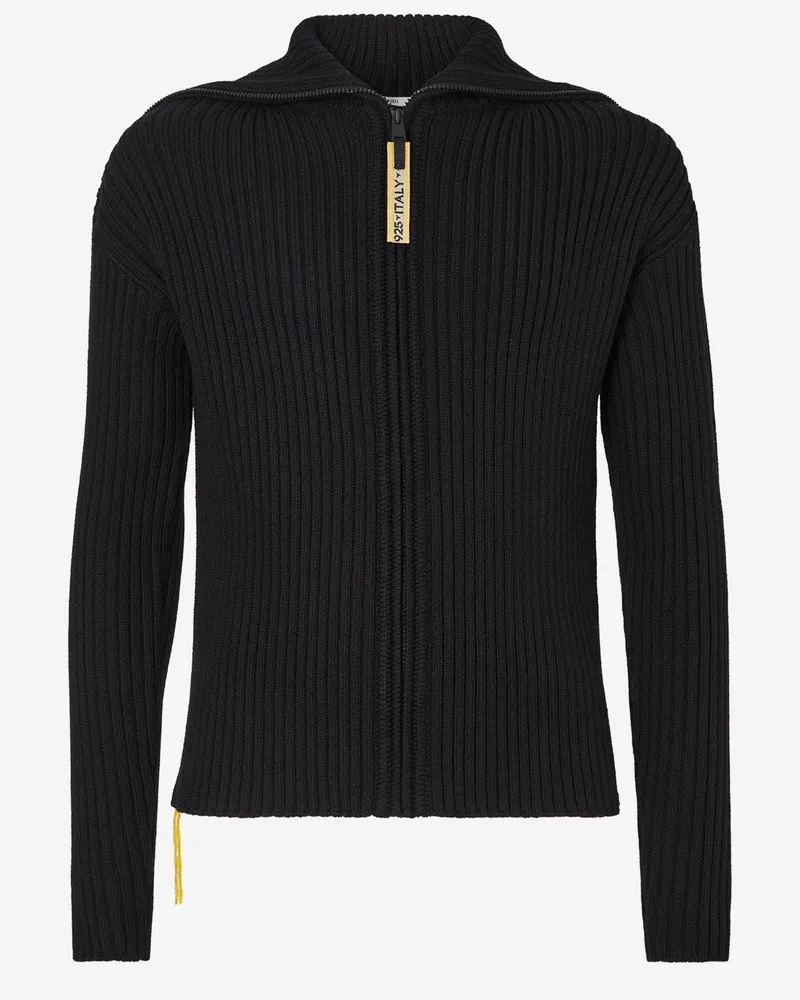 Fendi Wool Cardigan — Black Black