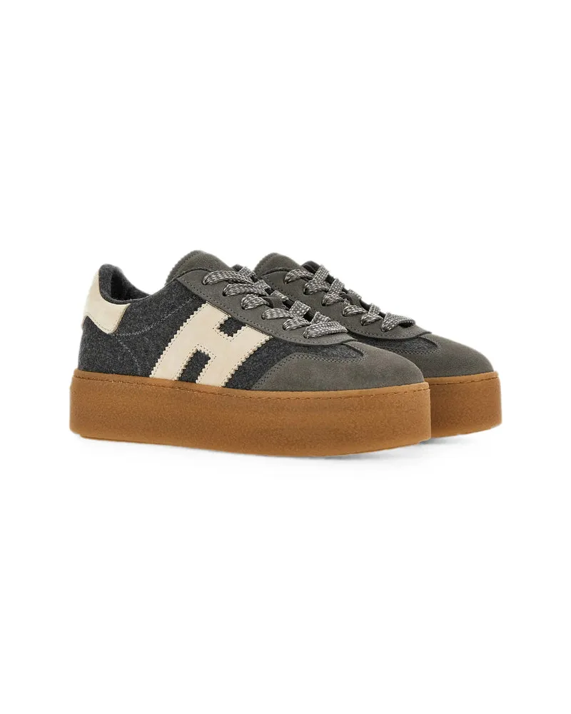 Hogan Recycled Wool Panelled Sneaker — Gray Gray