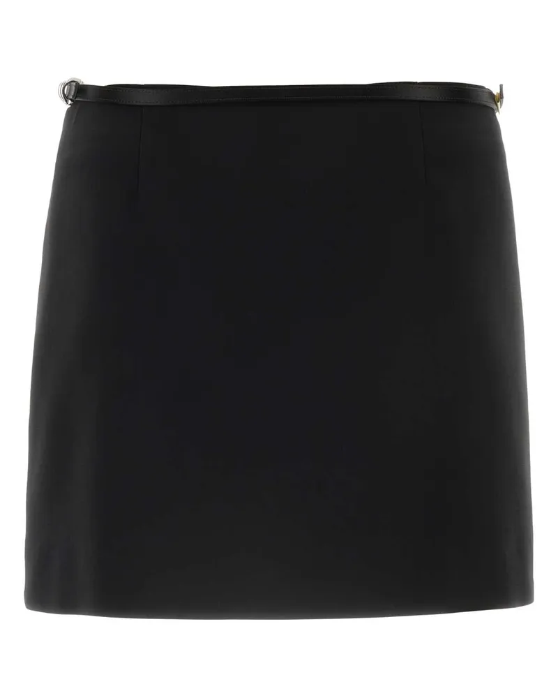 Givenchy Women's Black Duchesse Mini Skirt Exterior: Silk Lining: Gonne Black