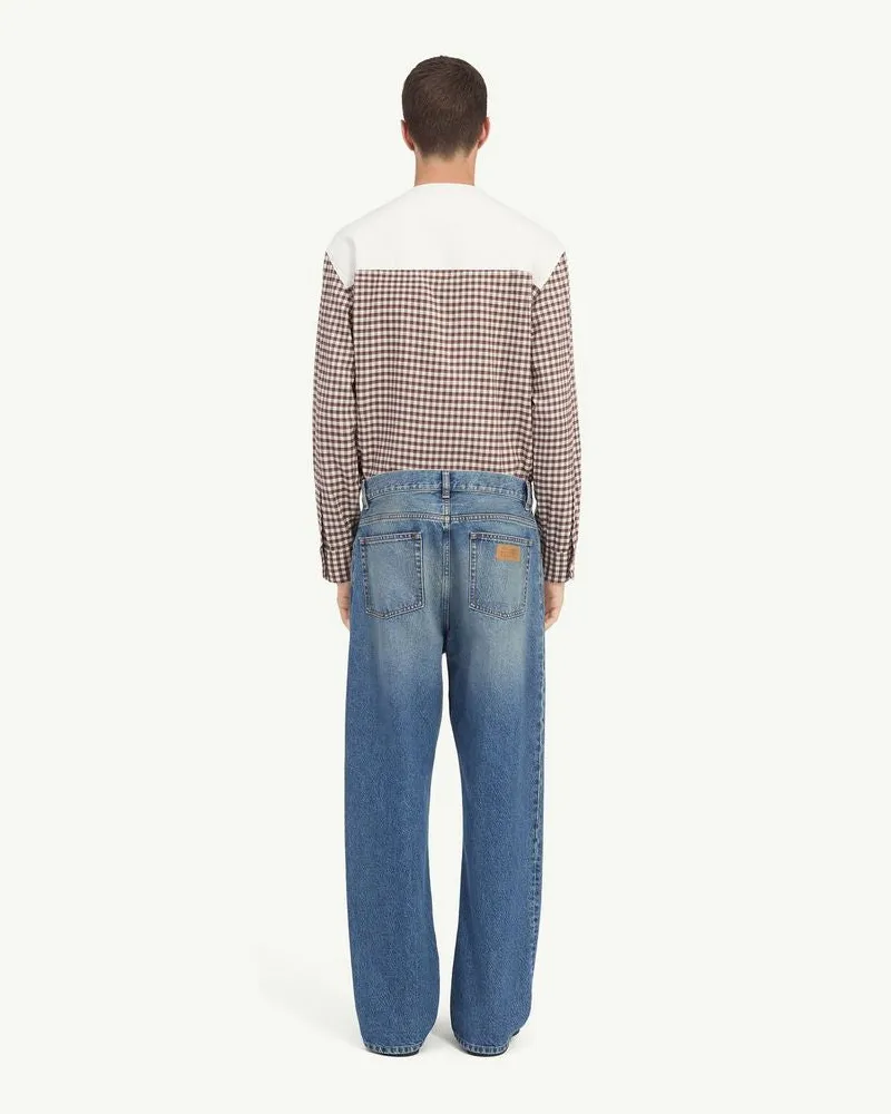 Maison Margiela Wide-Leg Denim Jeans — Blue Blue