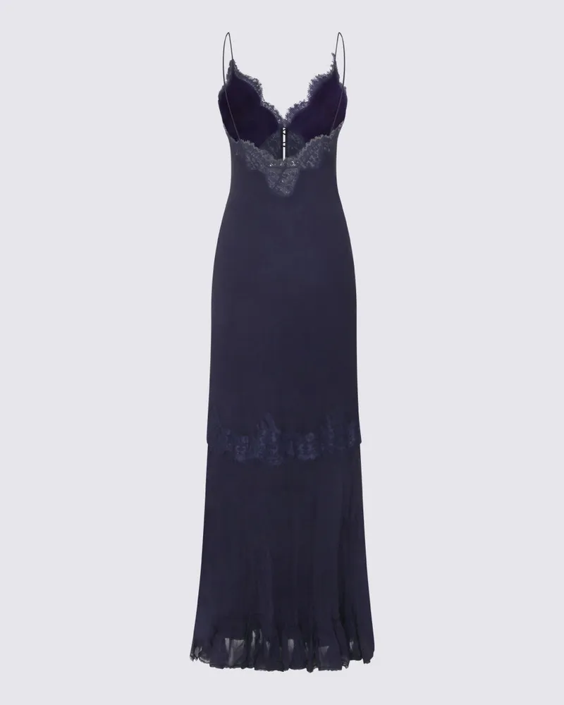 Self-Portrait Women's Dresses Navy _rayon Navy