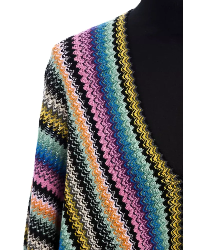 Missoni Multicolor Wool Women Poncho Clothing Multicolor